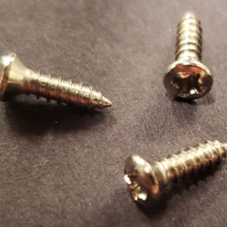 S 3: Pickguard Screw Set #3 Size for Gibson, Yamaha, PRS, 15 pcs Chrome