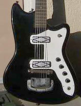 PG 8511: SILVERTONE  1964 MODEL 1476L BOBKAT 2 PICKUP GUITAR